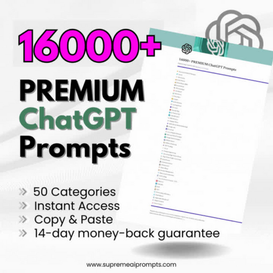 16000+ Premium ChatGPT Prompts